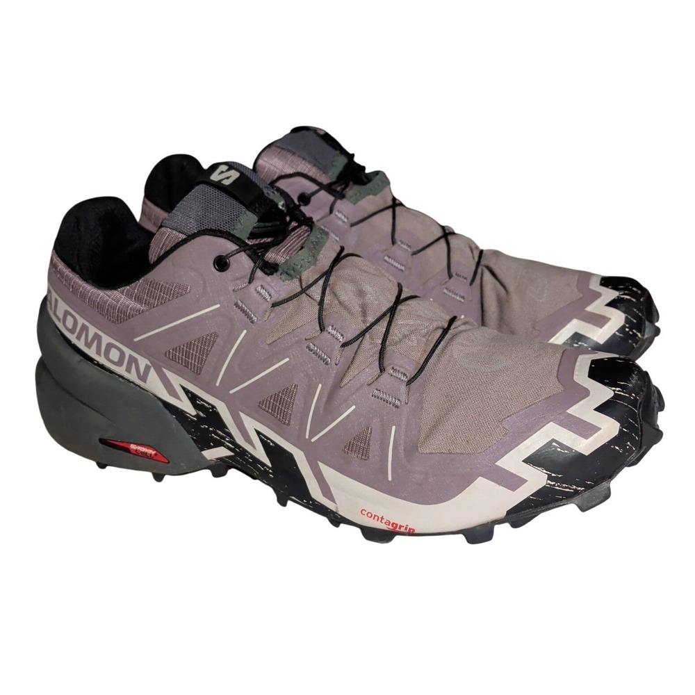 Salomon Speedcross 6 Shoes Womens Size 10 Trail Running Purple Athletic Sneakers